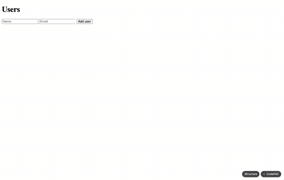 A click on “Add user” in an app, then Structure: the floor plan of the project opens with the path of that click lit